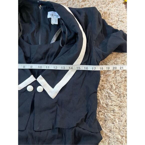 Vintage sailor nautical grunge sheath midi dress‎ - Picture 5 of 6